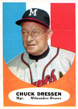 1961 Topps #137 Chuck Dressen Front