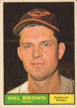 1961 Topps #218 Hal Brown Front