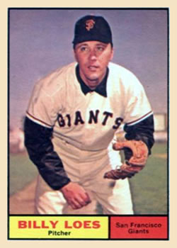 1961 Topps #237 Billy Loes Front