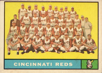 1961 Topps #249 Cincinnati Reds Front