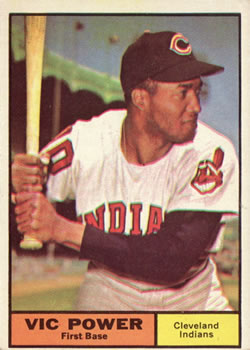1961 Topps #255 Vic Power Front