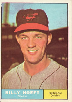 1961 Topps #256 Billy Hoeft Front