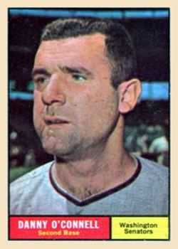 1961 Topps #318 Danny O'Connell Front