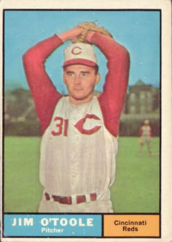 1961 Topps #328 Jim O'Toole Front