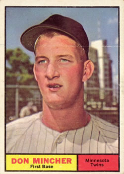 1961 Topps #336 Don Mincher Front