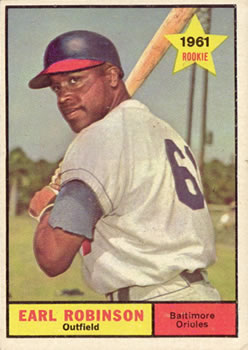1961 Topps #343 Earl Robinson Front