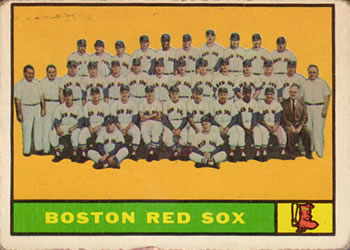 1961 Topps #373 Boston Red Sox Front