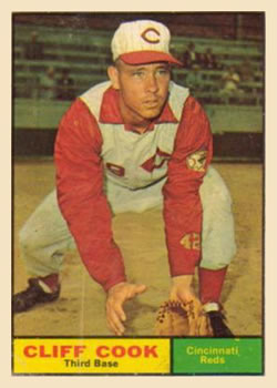 1961 Topps #399 Cliff Cook Front