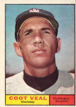 1961 Topps #432 Coot Veal Front