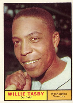 1961 Topps #458 Willie Tasby Front