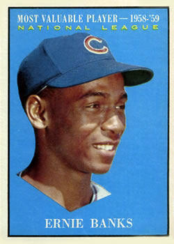 1961 Topps #485 Ernie Banks Front