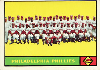 1961 Topps #491 Philadelphia Phillies Front