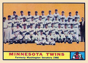 1961 Topps #542 Minnesota Twins Front