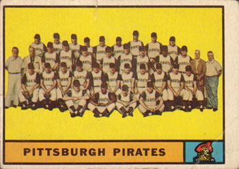 1961 Topps #554 Pittsburgh Pirates Front