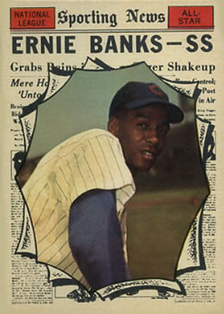 1961 Topps #575 Ernie Banks Front