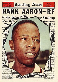 1961 Topps #577 Hank Aaron Front