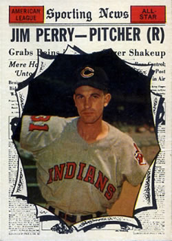 1961 Topps #584 Jim Perry Front