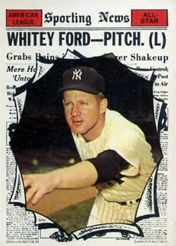1961 Topps #586 Whitey Ford Front