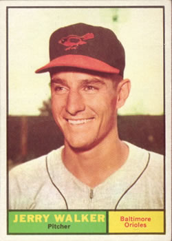 1961 Topps #85 Jerry Walker Front