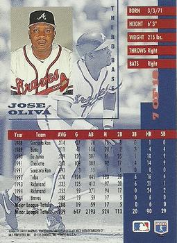 1995 Leaf - Gold Leaf Rookies #7 Jose Oliva Back