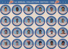 1988 King B Discs #1-24 1st Annual Collectors Edition Sheet Front