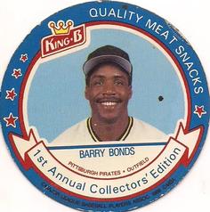 1988 King B Discs #11 Barry Bonds Front