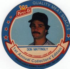 1988 King B Discs #15 Don Mattingly Front