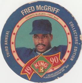 1990 King B Discs #13 Fred McGriff Front