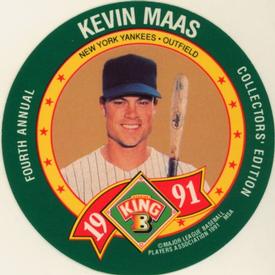 1991 King B Discs #3 Kevin Maas Front