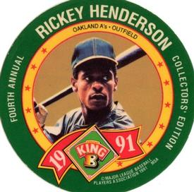 1991 King B Discs #5 Rickey Henderson Front