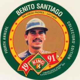 1991 King B Discs #20 Benito Santiago Front