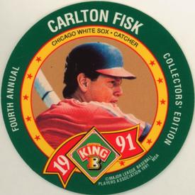 1991 King B Discs #22 Carlton Fisk Front