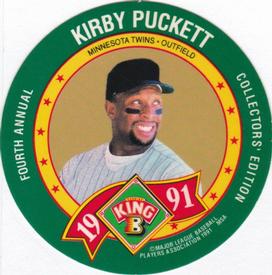 1991 King B Discs #23 Kirby Puckett Front