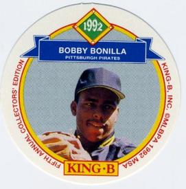 1992 King B Discs #5 Bobby Bonilla Front