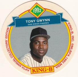1992 King B Discs #10 Tony Gwynn Front
