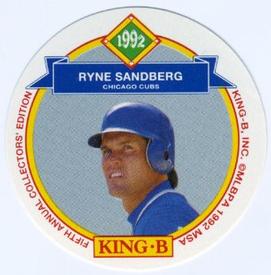 1992 King B Discs #19 Ryne Sandberg Front
