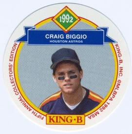 1992 King B Discs #21 Craig Biggio Front