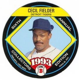 1993 King B Discs #11 Cecil Fielder Front