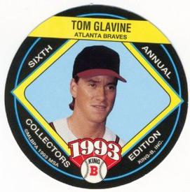 1993 King B Discs #19 Tom Glavine Front