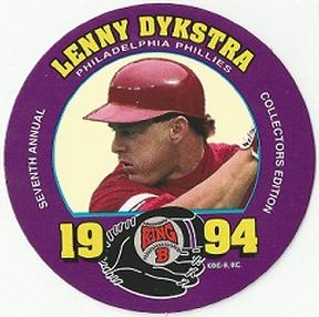 1994 King B Discs #15 Lenny Dykstra Front