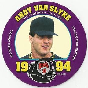 1994 King B Discs #23 Andy Van Slyke Front