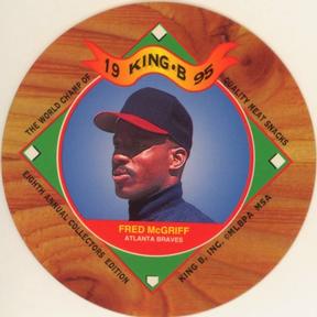 1995 King B Discs #13 Fred McGriff Front