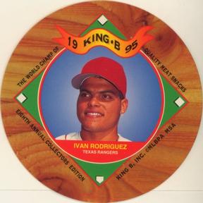 1995 King B Discs #19 Ivan Rodriguez Front