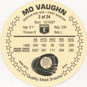 1996 King B Discs #2 Mo Vaughn Back