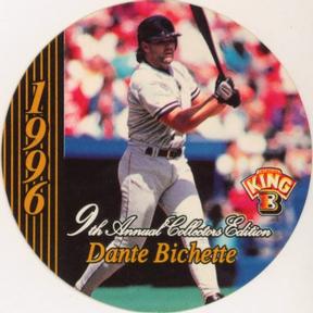 1996 King B Discs #3 Dante Bichette Front