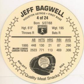 1996 King B Discs #4 Jeff Bagwell Back