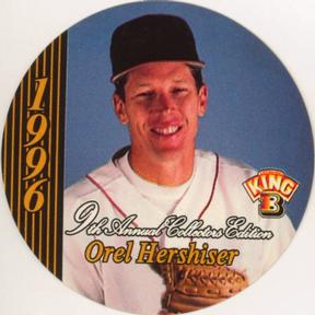 1996 King B Discs #8 Orel Hershiser Front