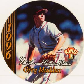 1996 King B Discs #18 Greg Maddux Front