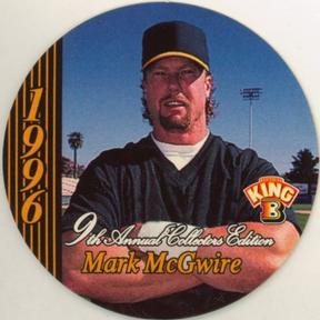 1996 King B Discs #24 Mark McGwire Front