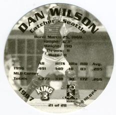 1997 King B Discs #21 Dan Wilson Back